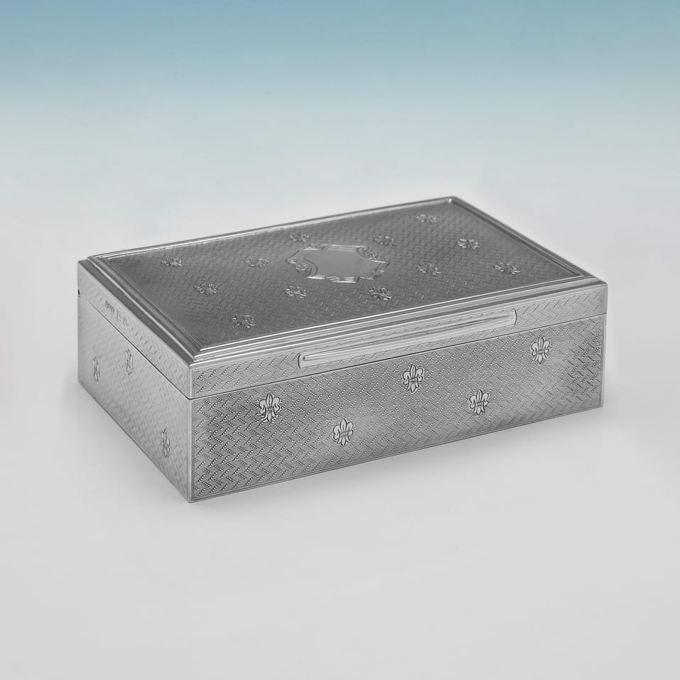 Antique Sterling Silver Box - Finnigans Ltd., hallmarked in 1913 London - George V