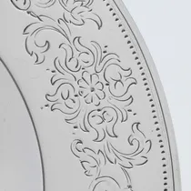 Antique Sterling Silver & Glass Butter dish - George Adams, hallmarked in 1866 London - Victorian - Thumbnail 6