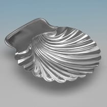 Antique Sterling Silver Pair of Butter Dishes - hallmarked in 1839 London - Victorian - Thumbnail 3