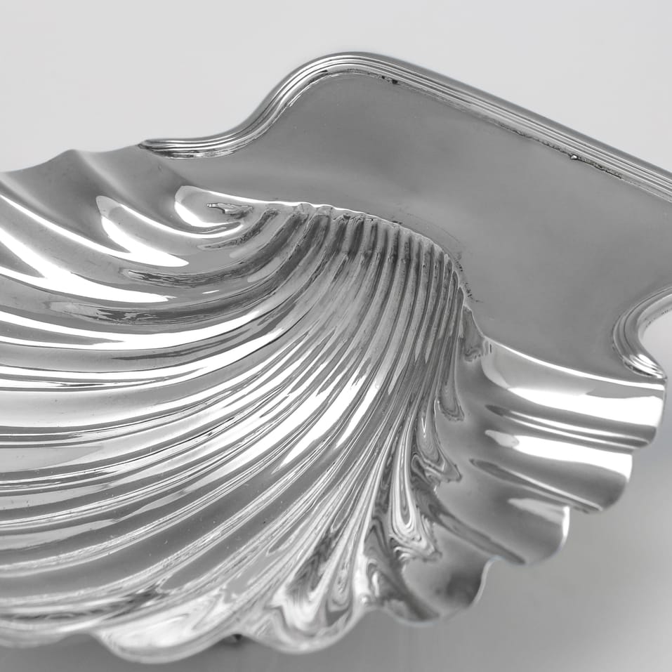 Antique Sterling Silver Pair of Butter Dishes - hallmarked in 1839 London - Victorian - Image 5