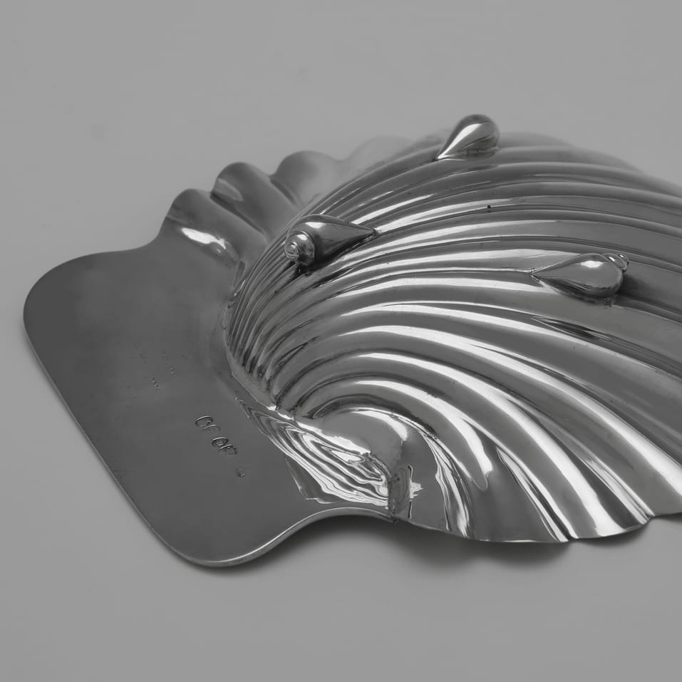 Antique Sterling Silver Pair of Butter Dishes - hallmarked in 1839 London - Victorian - Image 6