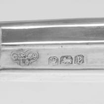Sterling Silver Set of 12 Butter Knives - Goldsmiths & Silversmiths Co., hallmarked in 1932 Sheffield - George V - Thumbnail 4