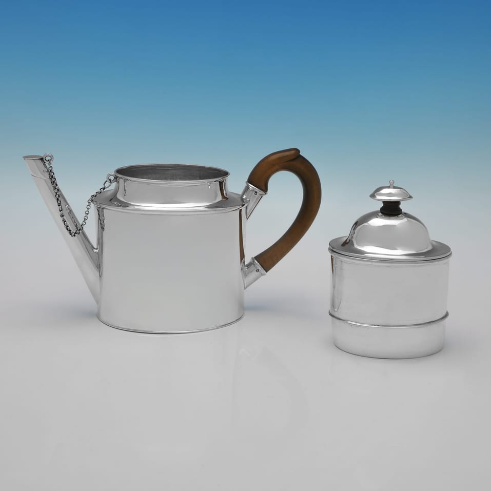 Antique Sterling Silver Cafetière - hallmarked in 1845 London - Victorian - Image 2