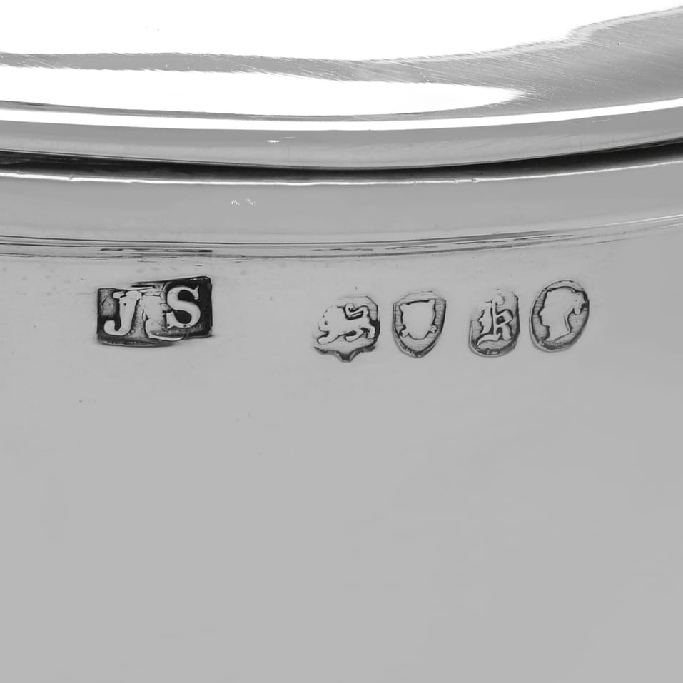 Antique Sterling Silver Cafetière - hallmarked in 1845 London - Victorian - Image 7