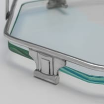 Sterling Silver & Glass Cake Stand - Frank Cobb & Co., hallmarked in 1934 Sheffield - George V - Thumbnail 5