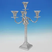 Antique Silver Plate Candelabra - Spurrier & Company, made circa 1890 - Victorian - Thumbnail 2