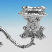Antique Silver Plate Candelabra - Spurrier & Company, made circa 1890 - Victorian - Thumbnail 5