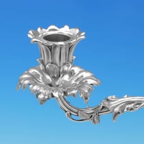 Antique Sterling Silver Pair of figural Candelabra - Barnards & Edward & John Barnard, hallmarked in 1859 London - Victorian - Thumbnail 8