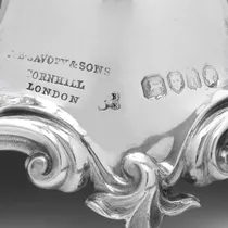 Antique Sterling Silver Pair of figural Candelabra - Barnards & Edward & John Barnard, hallmarked in 1859 London - Victorian - Thumbnail 9