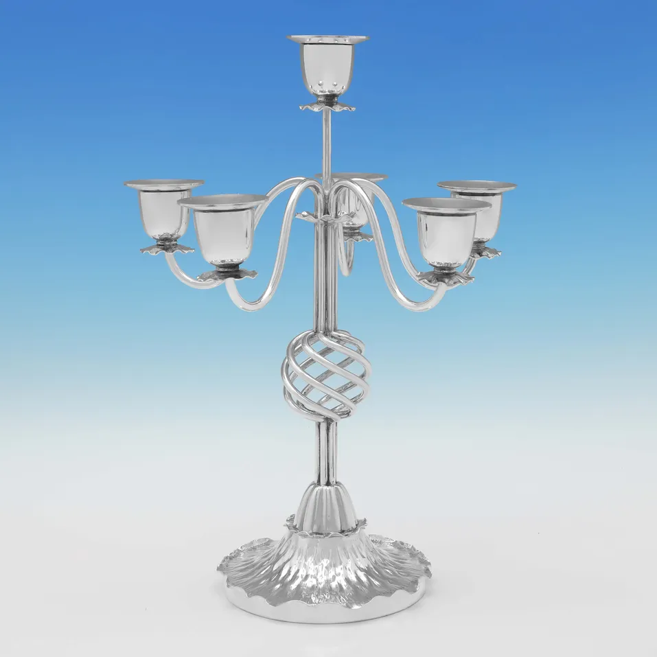 Antique Silver Plate Candelabrum - Hukin & Heath, made circa 1880 London - Victorian