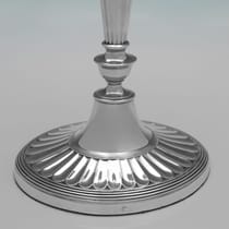Antique Sterling Silver Candlesticks - Sharman D. Neill Ltd., hallmarked in 1908 Sheffield - Edwardian - Thumbnail 5