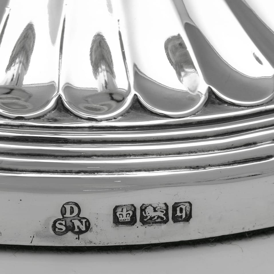 Antique Sterling Silver Candlesticks - Sharman D. Neill Ltd., hallmarked in 1908 Sheffield - Edwardian - Image 6
