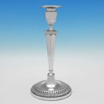 Antique Old Sheffield Plate Set of 4 Candlesticks - made circa 1790 - George III - Thumbnail 2