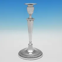 Antique Old Sheffield Plate Set of 4 Candlesticks - made circa 1790 - George III - Thumbnail 2
