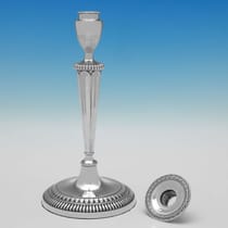 Antique Old Sheffield Plate Set of 4 Candlesticks - made circa 1790 - George III - Thumbnail 3