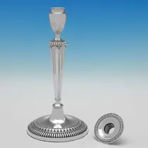 Antique Old Sheffield Plate Set of 4 Candlesticks - made circa 1790 - George III - Thumbnail 3