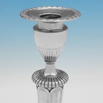 Antique Old Sheffield Plate Set of 4 Candlesticks - made circa 1790 - George III - Thumbnail 4