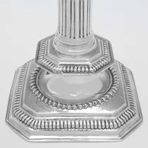 Antique Sterling Silver Pair of Candlesticks - Thomas Allen, hallmarked in 1693 London - William & Mary - Thumbnail 4