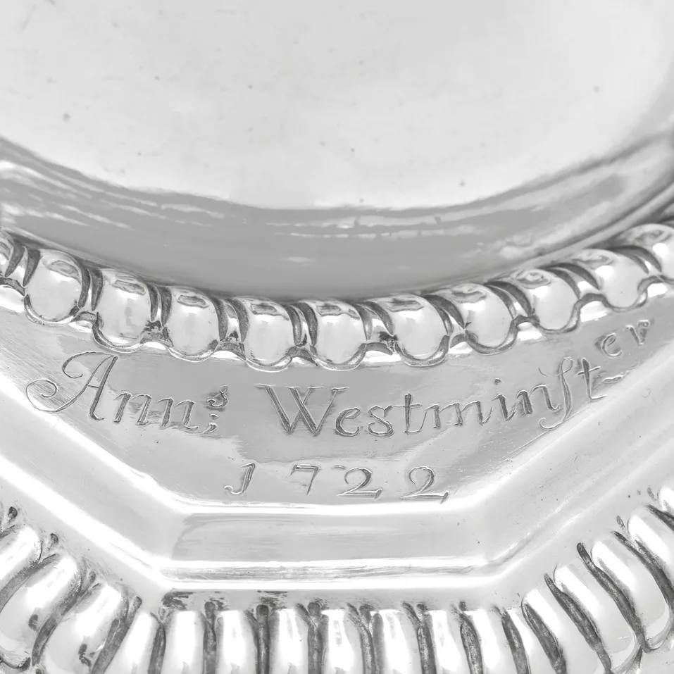 Antique Sterling Silver Pair of Candlesticks - Thomas Allen, hallmarked in 1693 London - William & Mary - Image 8