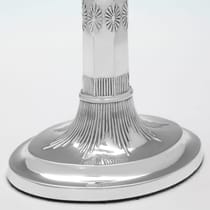 Antique Sterling Silver Pair Of Candlesticks - George Howson, hallmarked in 1898 Sheffield - Victorian - Thumbnail 5