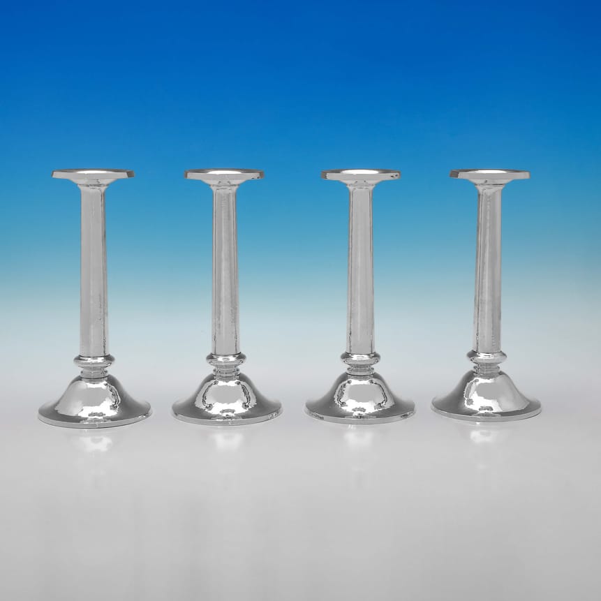 Sterling Silver Candlesticks - Shreve And Co. Made Circa 1930 Unknown - George V - Image 1