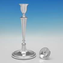 Antique Sterling Silver Pair of Candlesticks - John Parsons & Co., hallmarked in 1790 Sheffield - George III - Thumbnail 3