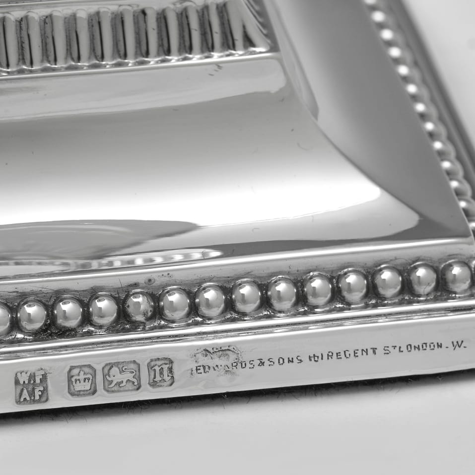 Antique Sterling Silver Pair of Candlesticks - Fordham & Faulkner, hallmarked in 1905 Sheffield - Edwardian - Image 6