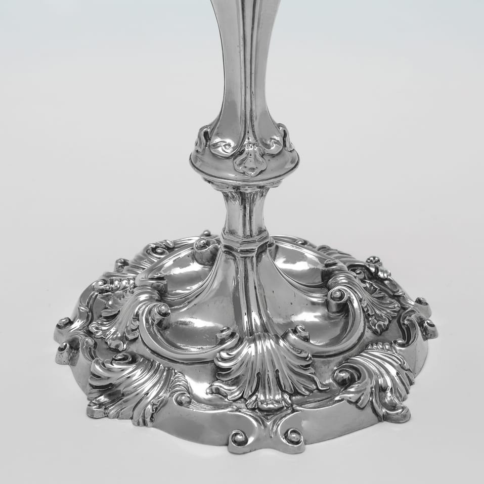 Antique Sterling Silver Pair of Candlesticks - William Fountain, hallmarked in 1811 London - George III - Image 5