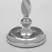 Antique Sterling Silver Pair of Candlesticks - Saunders & Mckenzie, hallmarked in 1924 Birmingham - George V - Thumbnail 3