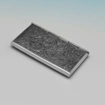 Antique Sterling Silver Card Case - Adie & Lovekin, hallmarked in 1904 Birmingham - Edwardian - Thumbnail 2