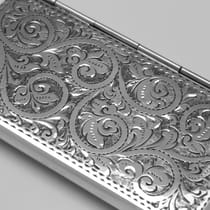 Antique Sterling Silver Card Case - Adie & Lovekin, hallmarked in 1904 Birmingham - Edwardian - Thumbnail 5