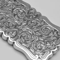 Antique Sterling Silver Card Case - Hilliard & Thomason, hallmarked in 1892 Birmingham - Victorian - Thumbnail 5