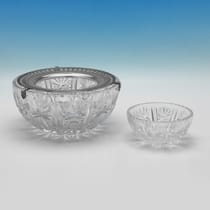 Antique 800 Standard Silver Caviar Dish - made circa 1920 - George V - Thumbnail 3