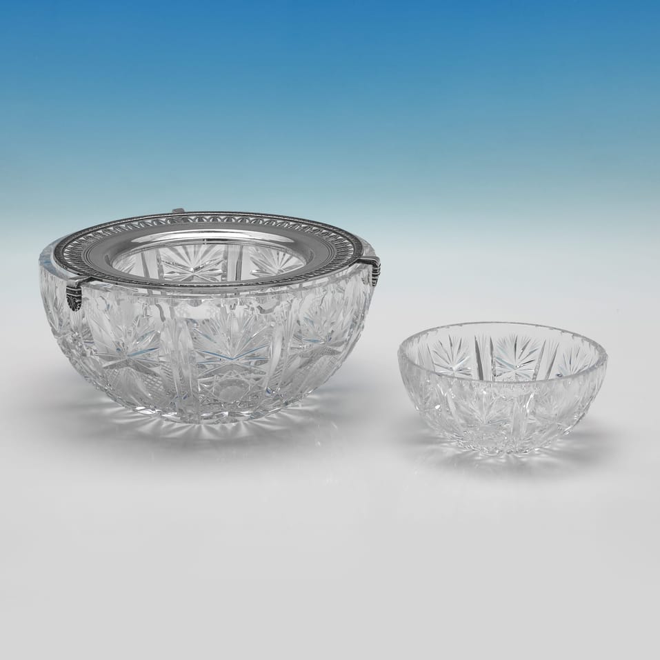 Antique 800 Standard Silver Caviar Dish - made circa 1920 - George V - Image 3