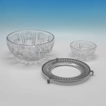 Antique 800 Standard Silver Caviar Dish - made circa 1920 - George V - Thumbnail 4