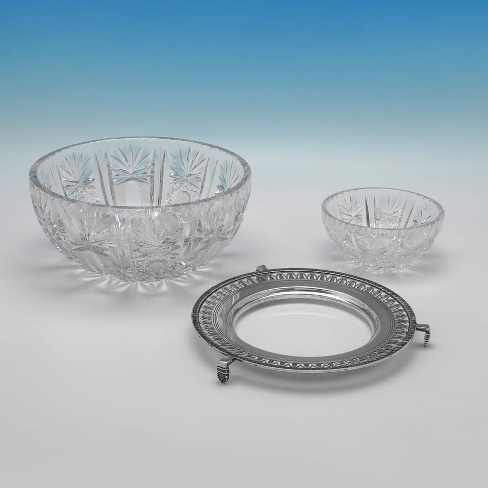 Antique 800 Standard Silver Caviar Dish - made circa 1920 - George V - Image 4