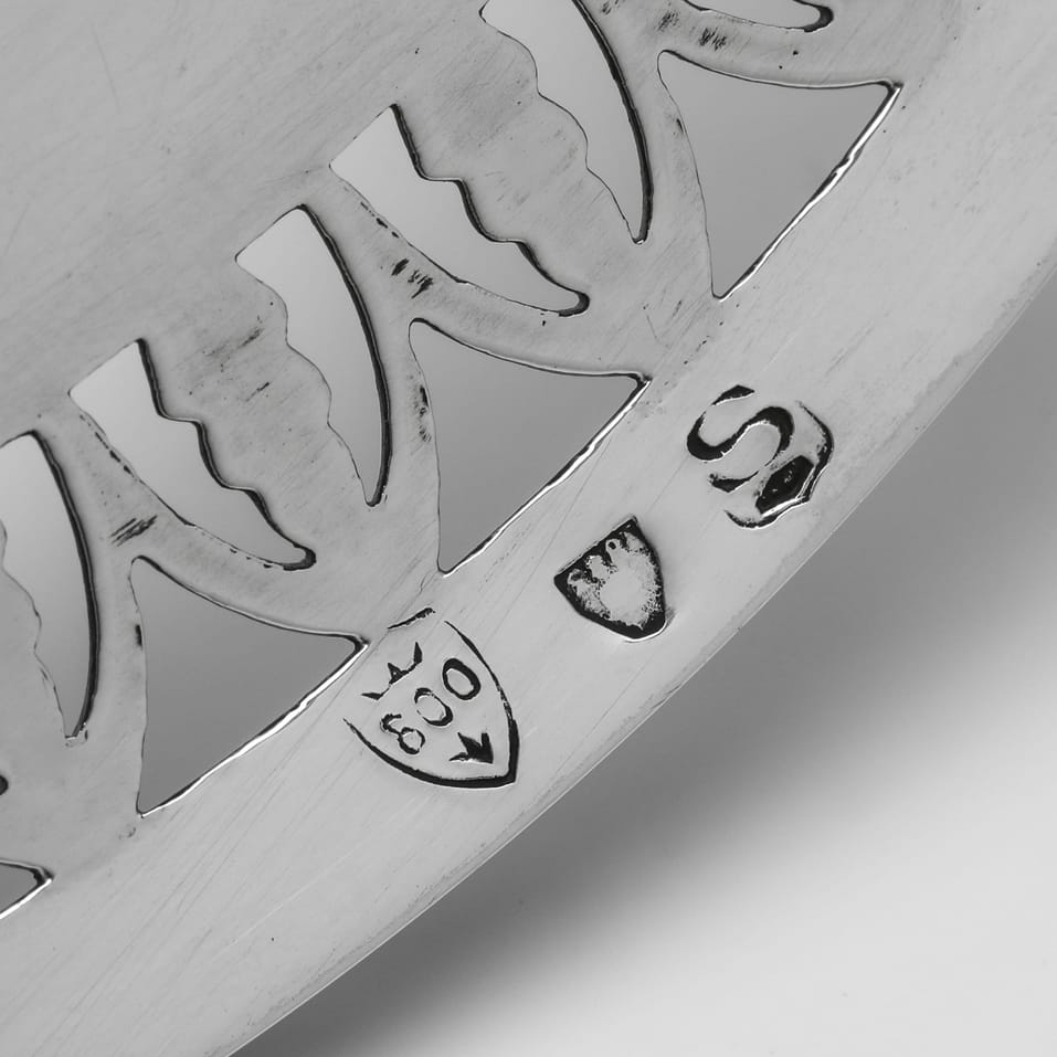 Antique 800 Standard Silver Caviar Dish - made circa 1920 - George V - Image 6