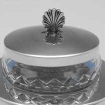 Sterling Silver & Glass Caviar Dish - Asprey & Co. Ltd., hallmarked in 1996 Birmingham - Elizabeth II - Thumbnail 6