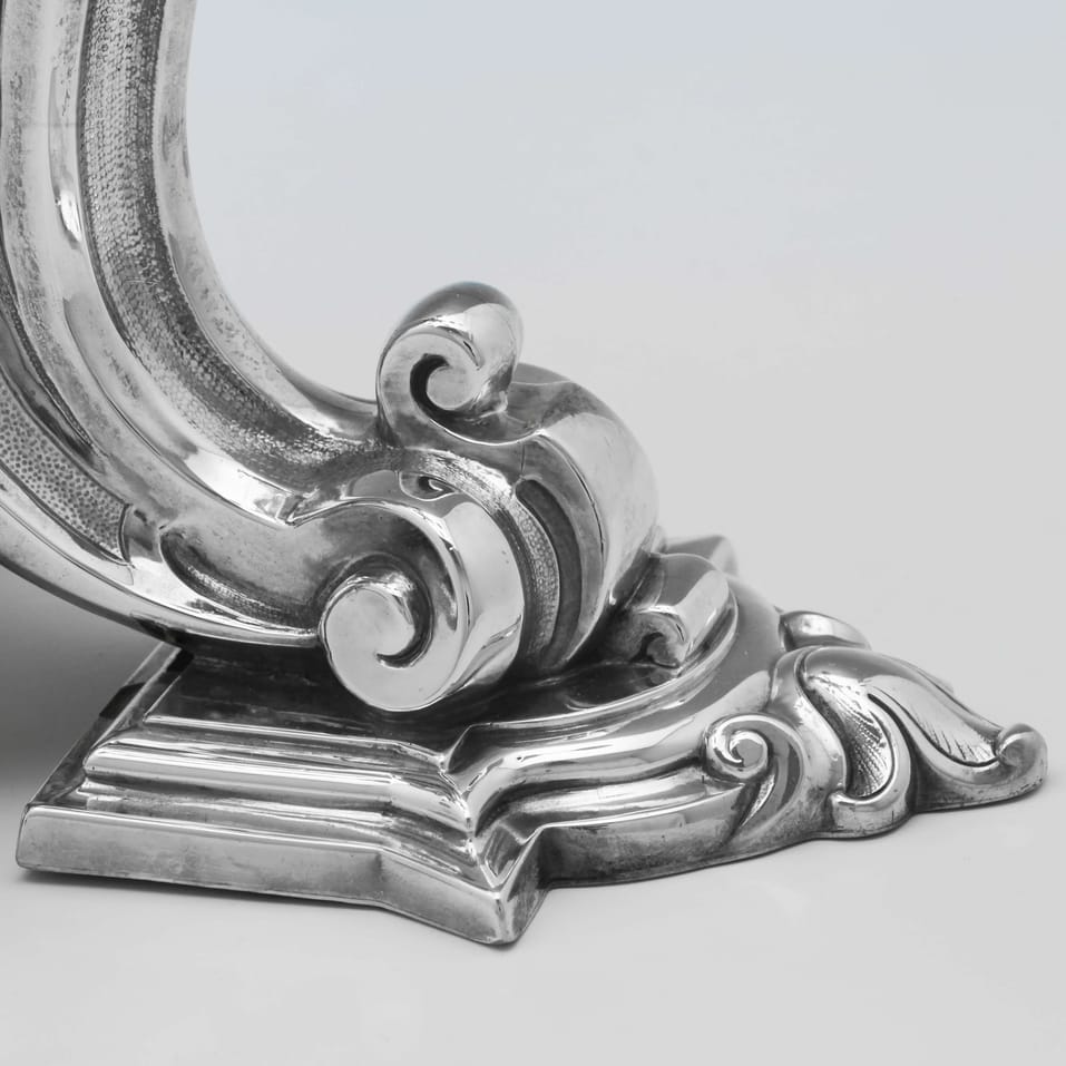 Antique Sterling Silver & Glass Centrepiece - Barnards, hallmarked in 1854 London - Victorian - Image 5