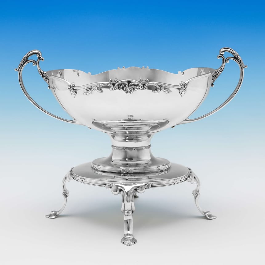 Sterling Silver Centrepiece Bowl - P. Ashbury & Sons Hallmarked In 1927 Sheffield - George V - Image 1