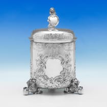 Antique Sterling Silver Centrepiece Tankard - Elkington & Co., hallmarked in 1900 London - Victorian - Thumbnail 3