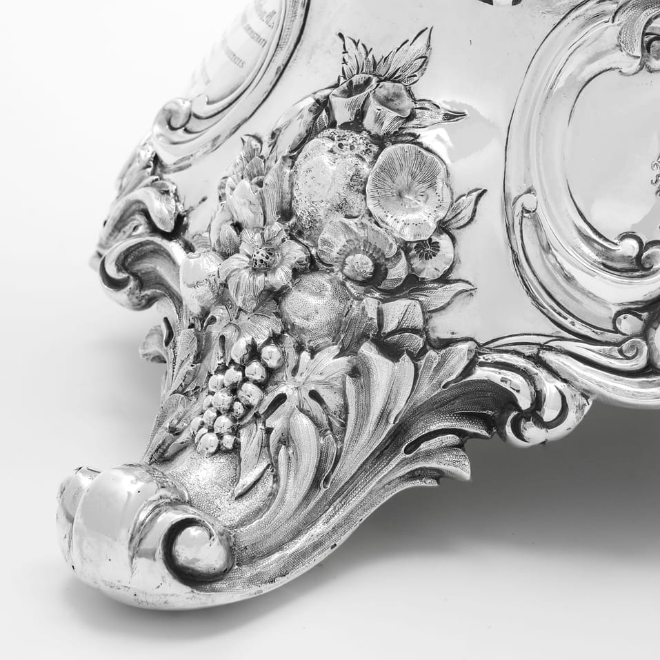 Antique Sterling Silver Centrepiece - John Edward Terry, hallmarked in 1847 London - Victorian - Image 5