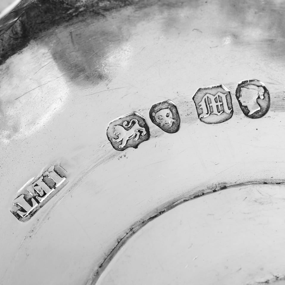 Antique Sterling Silver Centrepiece - John Edward Terry, hallmarked in 1847 London - Victorian - Image 6