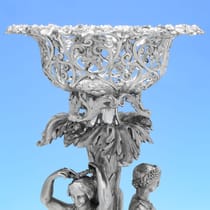 Antique Sterling Silver Centrepiece - John Edward Terry, hallmarked in 1847 London - Victorian - Thumbnail 12