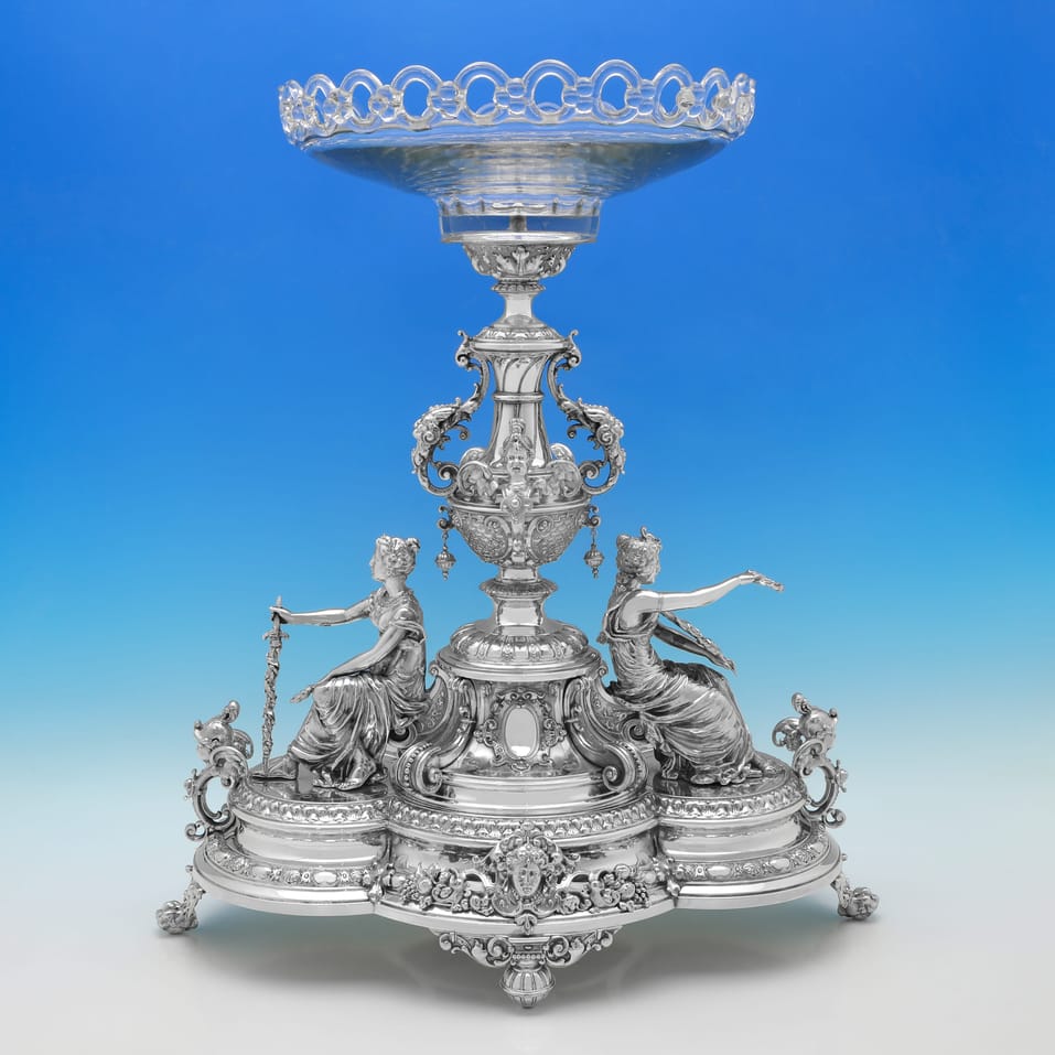 Antique Silver Plate Fruit Stand Centrepiece - made circa 1910 - Victorian