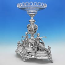 Antique Silver Plate Fruit Stand Centrepiece - made circa 1910 - Victorian - Thumbnail 2