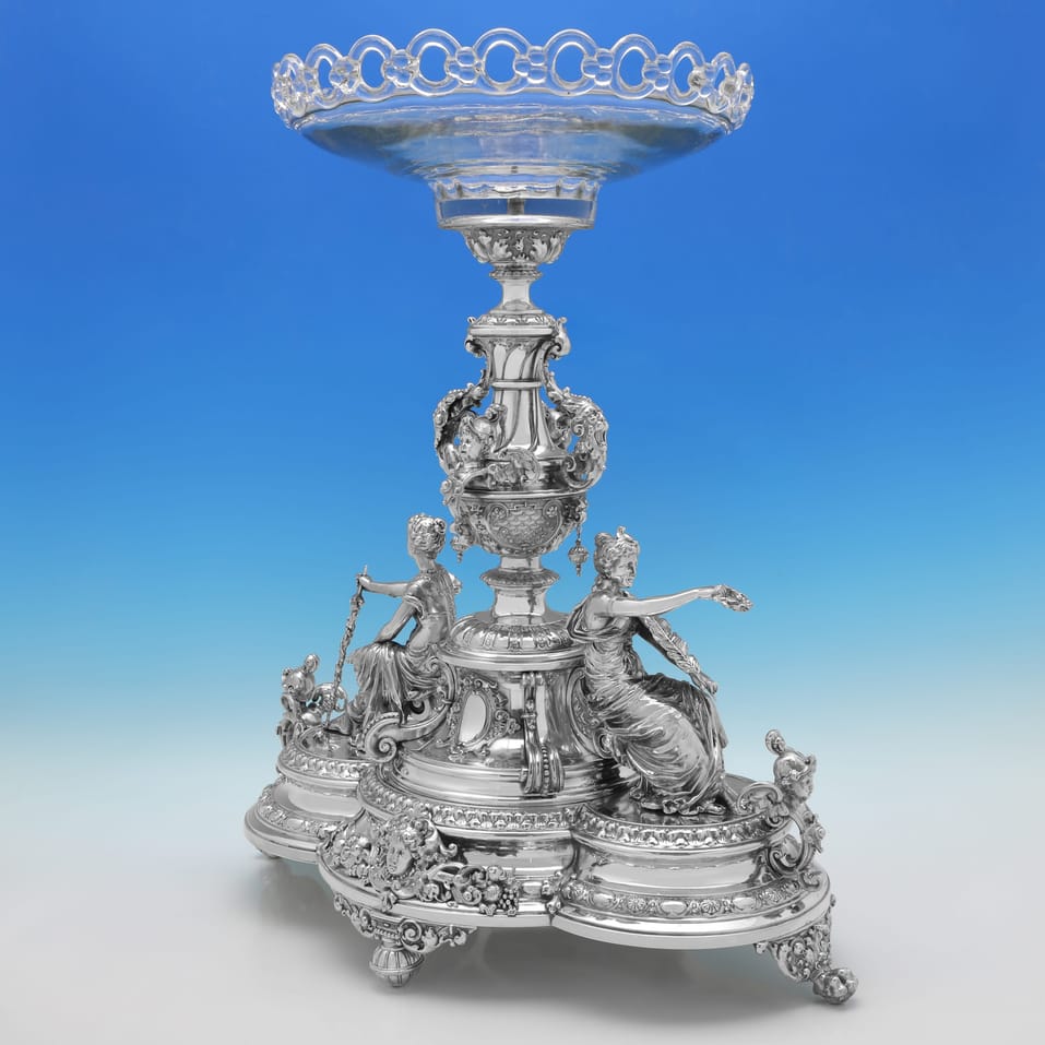 Antique Silver Plate Fruit Stand Centrepiece - made circa 1910 - Victorian - Image 2