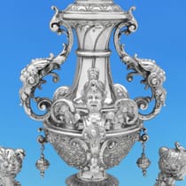 Antique Silver Plate Fruit Stand Centrepiece - made circa 1910 - Victorian - Thumbnail 3