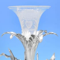 Antique Sterling Silver Centrepiece - George Richards & Elkington & Co., hallmarked in 1850 London - Victorian - Thumbnail 5