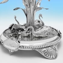 Antique Sterling Silver Centrepiece - George Richards & Elkington & Co., hallmarked in 1850 London - Victorian - Thumbnail 7
